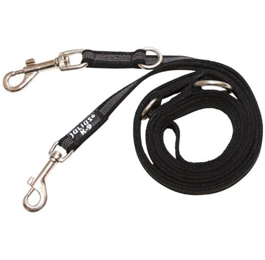Hunde - Julius-K9 Double leash 20 mm 2.2 m 50 kg dog adjustable - H614898