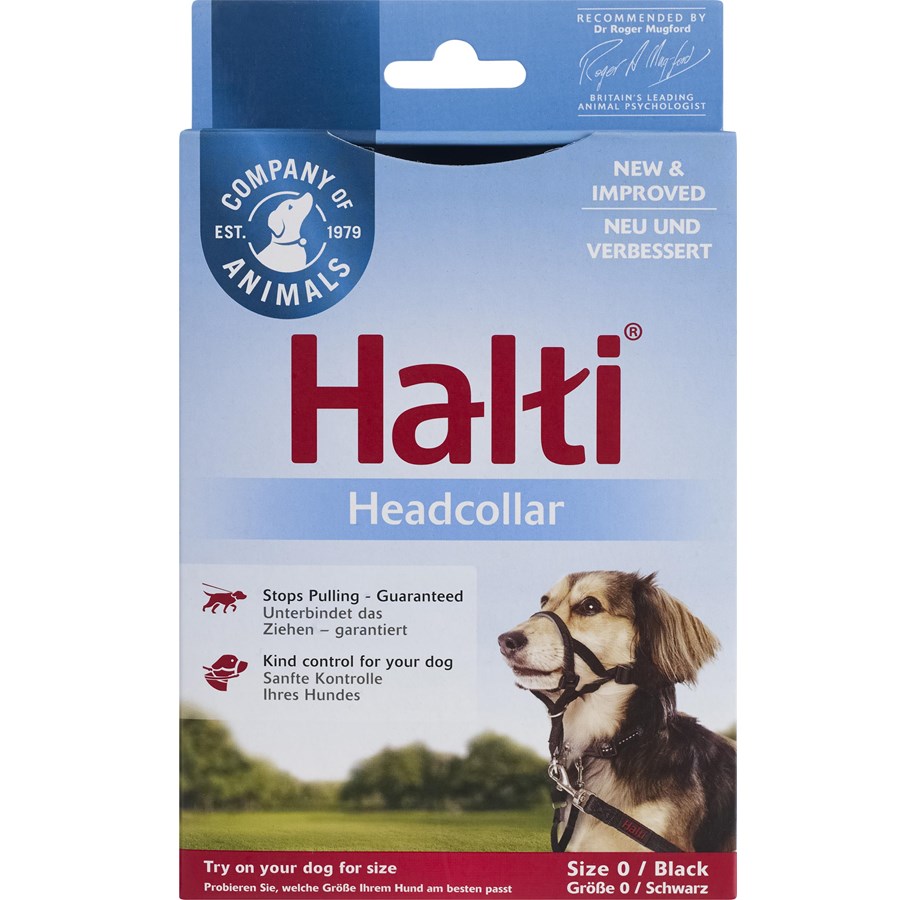 Hunde - Halti Headharness black size. 0 Neck: 29-36 cm - H110204