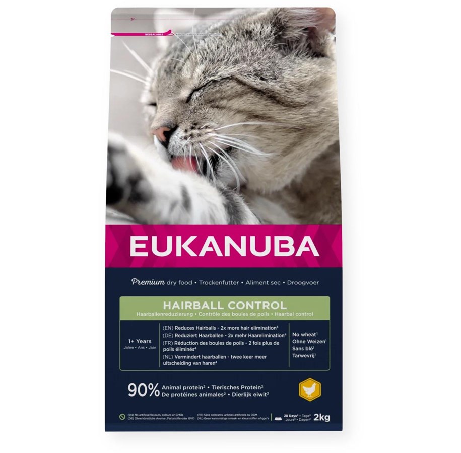 Katzen - Eukanuba Cat Hairball Control Adult 2kg - EK050200