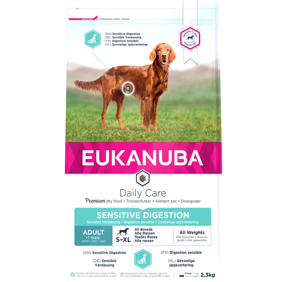 Hunde - Eukanuba Daily Care Sensitive Digestion Adult All Breed 2.3kg - EH240230