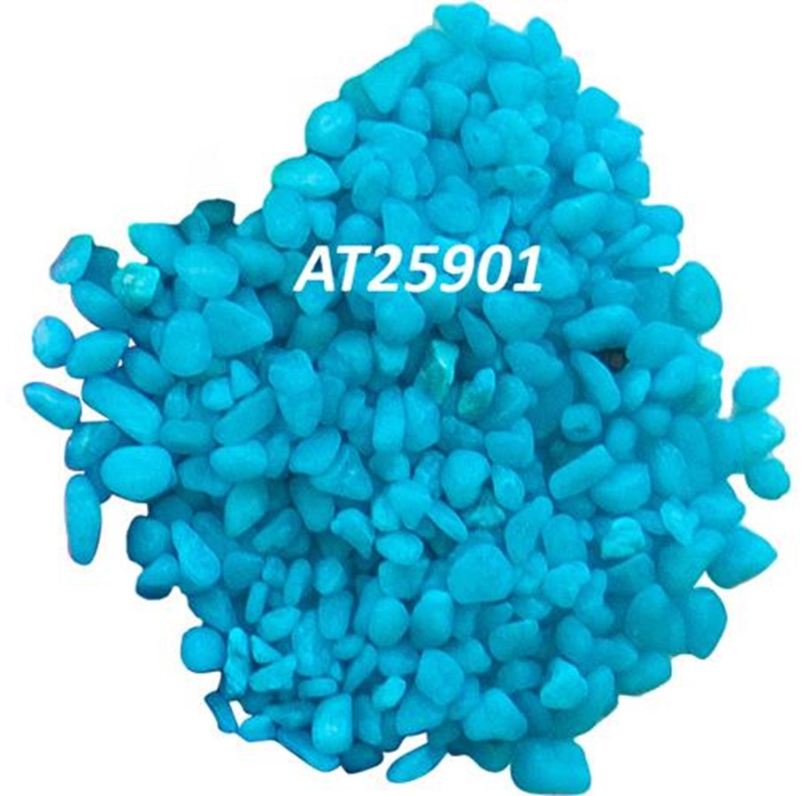 Fische - AkvaStabil Libra colored gravel 3-5mm. 1 kg. teal - AT25901