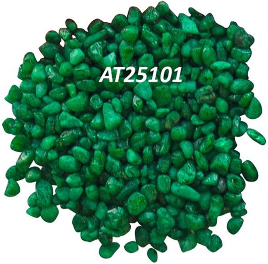Fische - AkvaStabil Libra colored gravel 3-5mm. 1 kg. green - AT25101