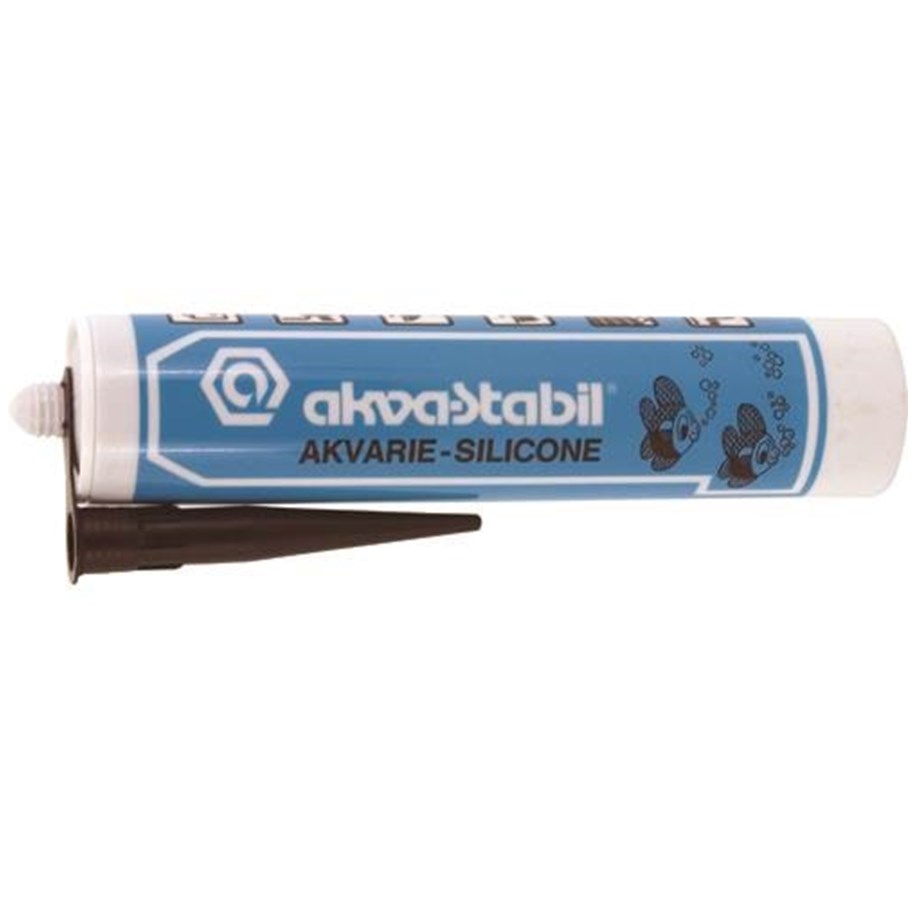 Fische - AkvaStabil Silicone 300 ml. Black - AT126B