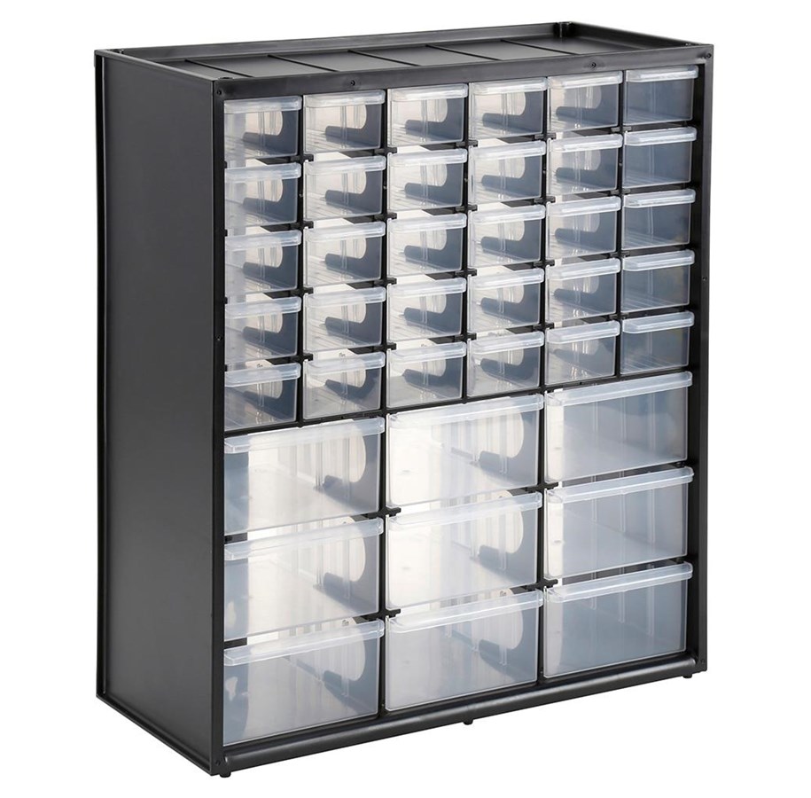 Werkzeugkisten & Aufbewahrungssysteme - Stanley Multi-Purpose Storage Bin With 30 Small Drawers And 9 Large Drawers - 1-93-981