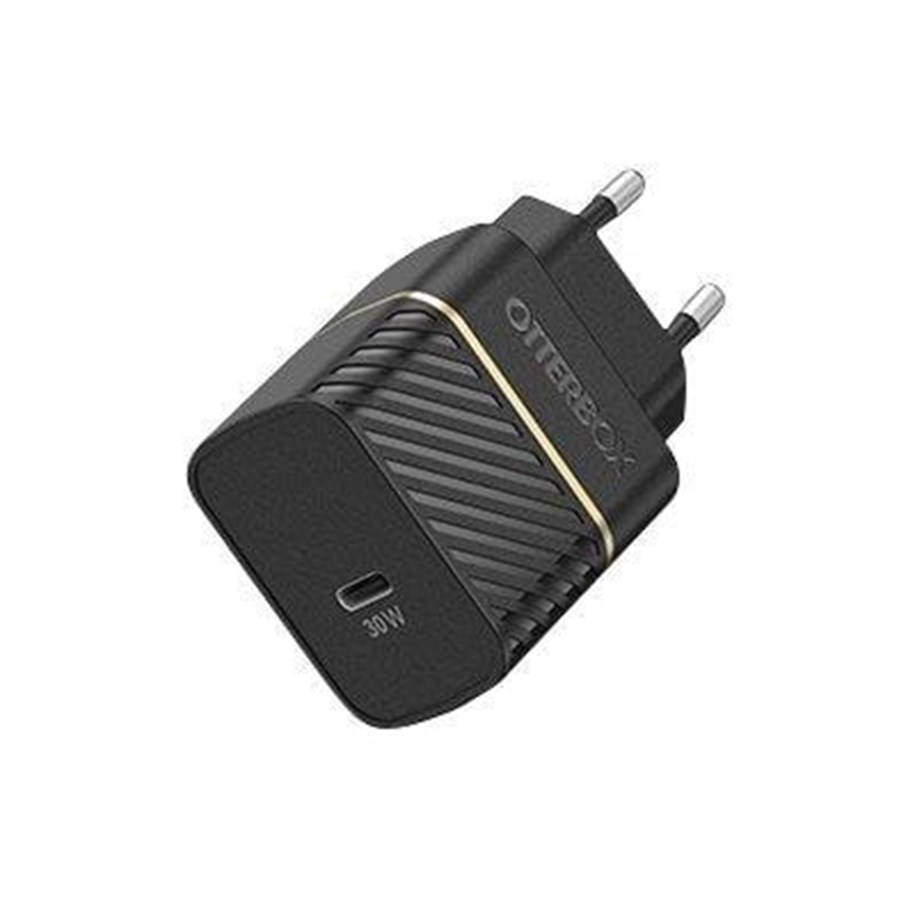 Handys - Adapter und Ladegeräte - OtterBox EU Wall Charger 30W GaN - 1X USB-C 30W USB-PD Black - 78-80483