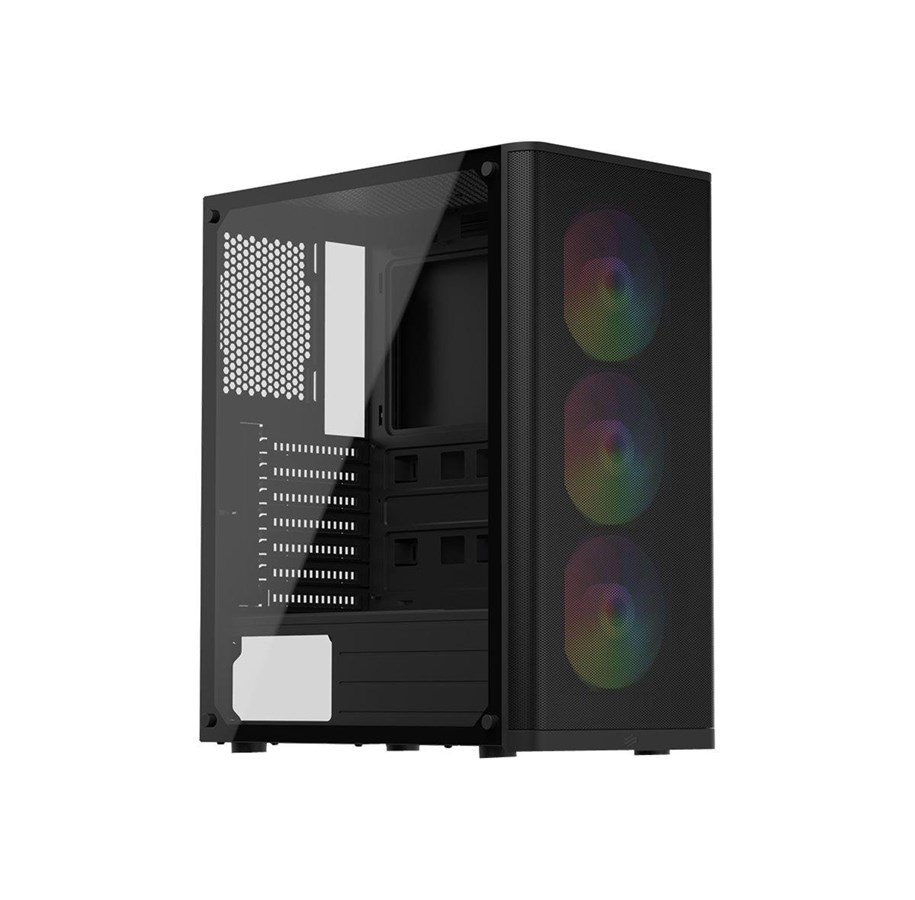 Gehäuse - SilentiumPC Ventum VT2 EVO TG ARGB - Gehäuse - Miditower - Schwarz - SPC291