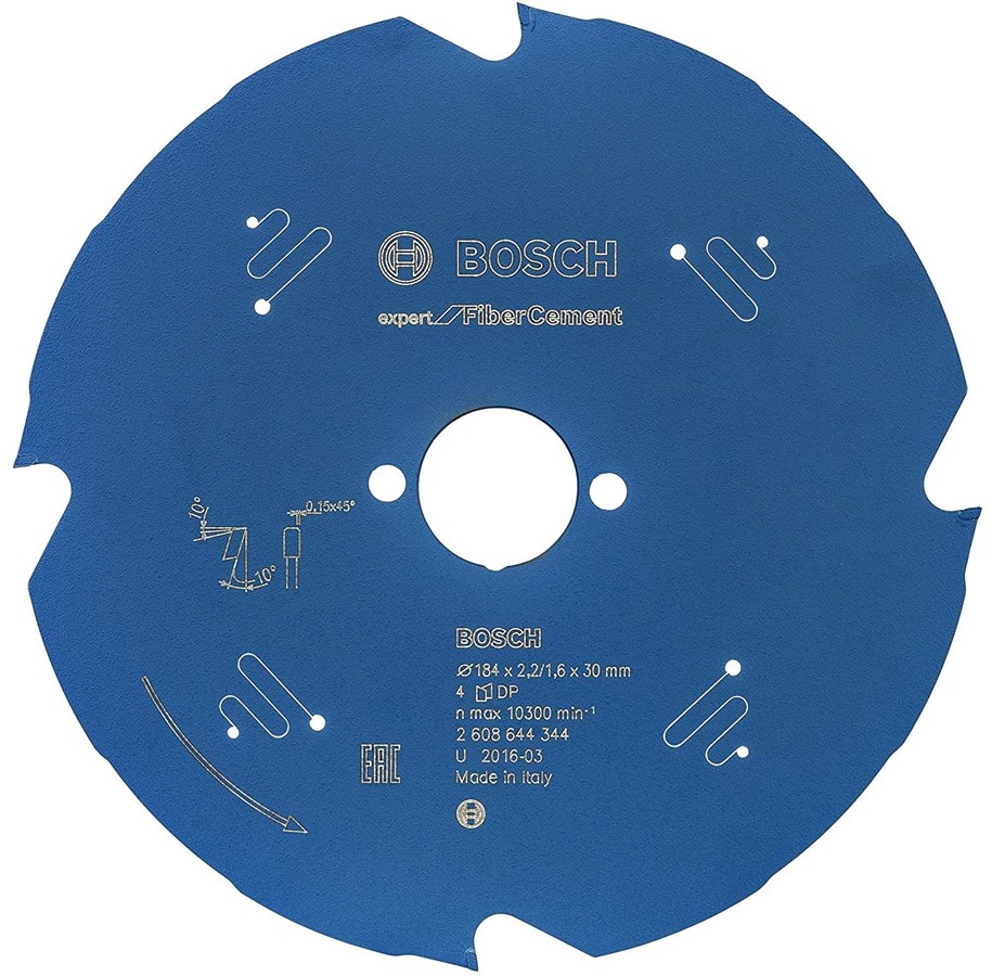 Handkreissäge - Bosch Circular Saw Blade 184 x 30 x 2.2 mm Exp Fibre Cement - 2608644344