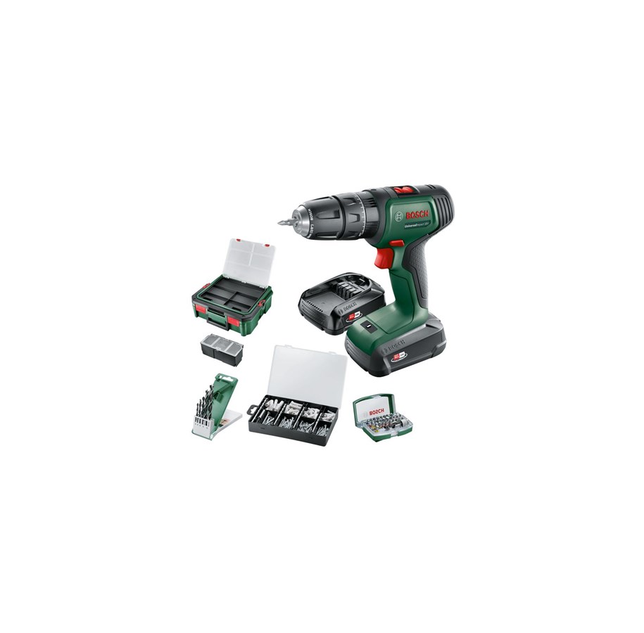 Schraub/Bohrmaschinen - Bosch Universal Impact 18V + SystemBox - 06039D4107