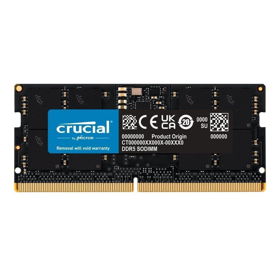 Arbeitsspeicher (RAM) - Crucial SODIMM DDR5-4800 - 32GB - CL40 - Single Channel (1 pcs) - Schwarz - CT32G48C40S5