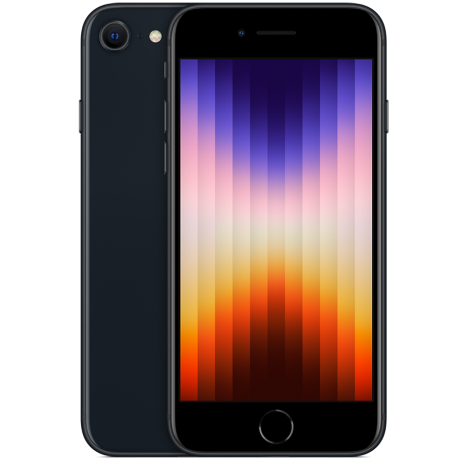 Handys & Smartphones - Apple iPhone SE (2022) 5G 128GB - Midnight - MMXJ3QN/A