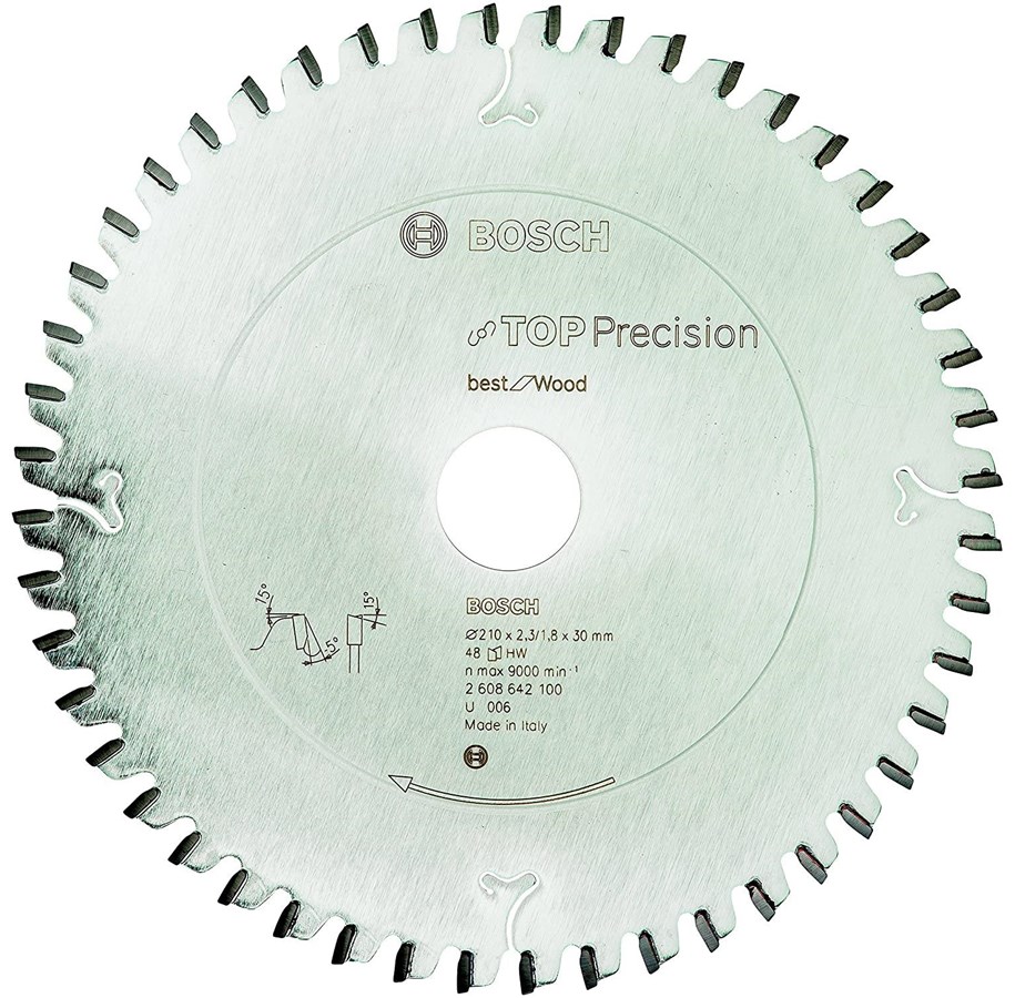 Handkreissäge - Bosch Circular Saw Blade Top Precision 210 x 2.3 x 30 mm - 2608642100