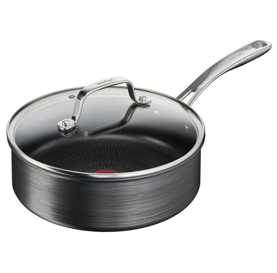 Pfannen - Tefal Unlimited Premium Deep Sautepan 24 cm + Lid - G2563202