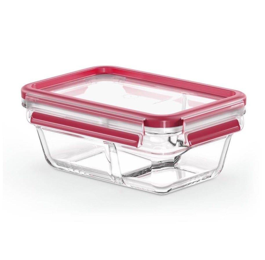 Andere Küchengeräte - Tefal MasterSeal Glass Rectangular 800ml w/ divider - N1040710