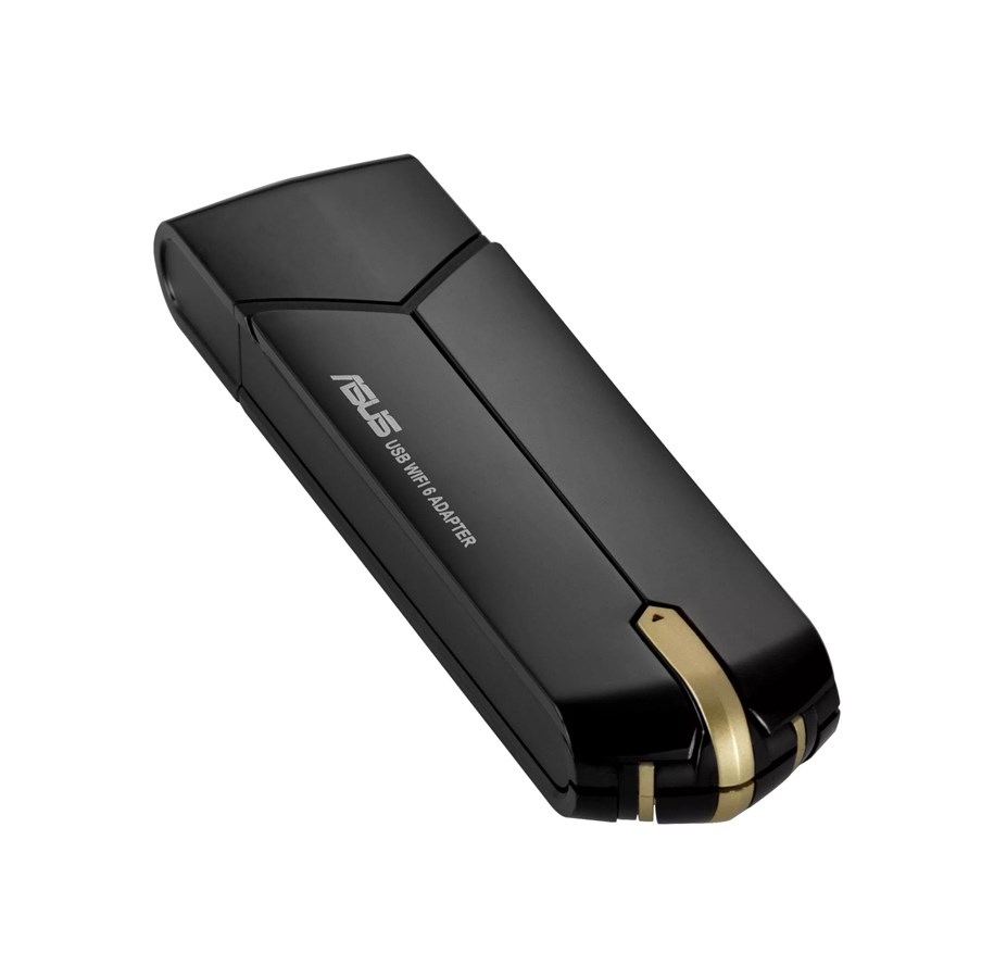 Netzwerkadapter (Netzkarte, Druckserver, u.s.w.) - ASUS USB-AX56 Dual Band AX1800 USB WiFi 6 Adapter Without Cradle - 90IG06H0-MO0R10