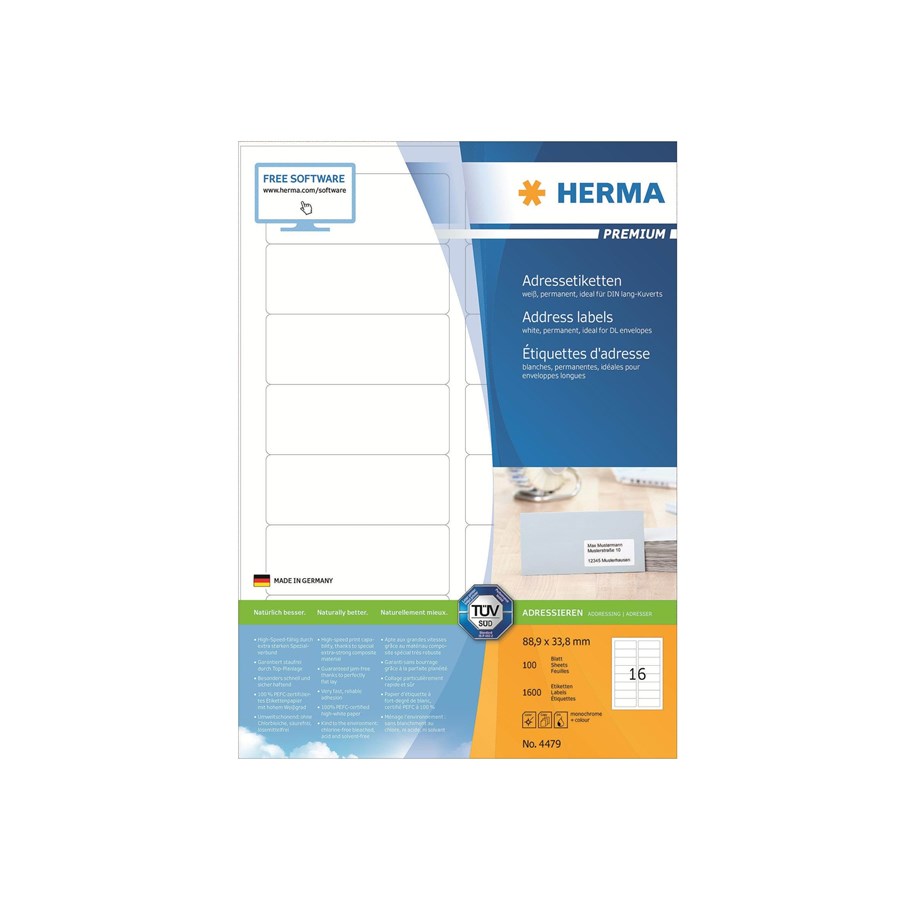 Papier, Fotopapier und Etiketten - HERMA Premium - 4479