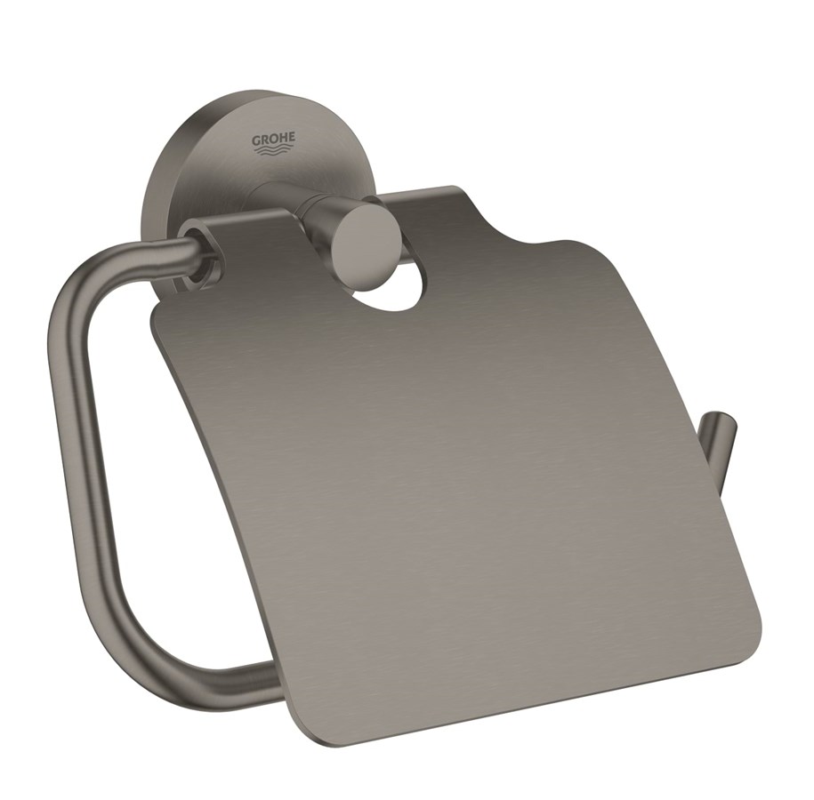 Badezimmerzubehör - Grohe Essentials Toilet roll holder brushed hard graphite - 40367AL1