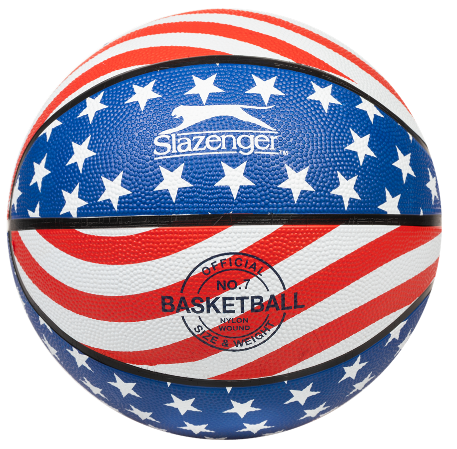 Fußball und Ballspiele - Slazenger USA Rubber Basketball - SL307413IONE SIZE