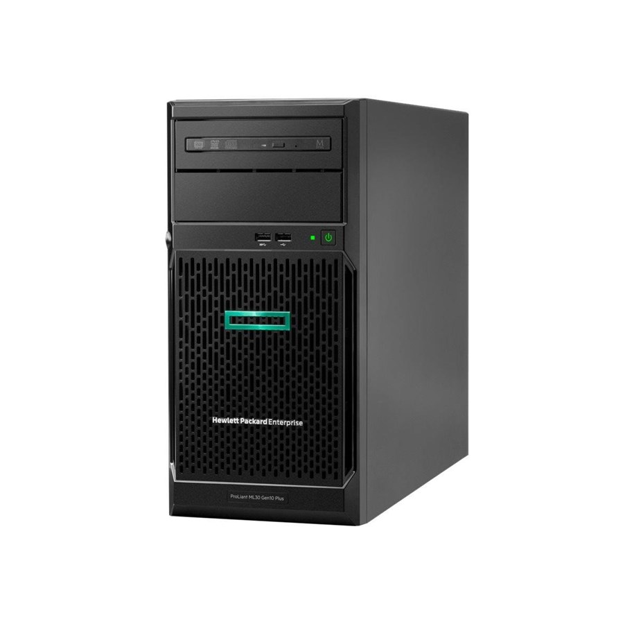 Server - Hewlett Packard Enterprise ProLiant ML30 Gen10 Plus E-2314 2.8GHz 4-core 1P 16GB-U 4LFF-NHP 350W PS Server - P44718-421