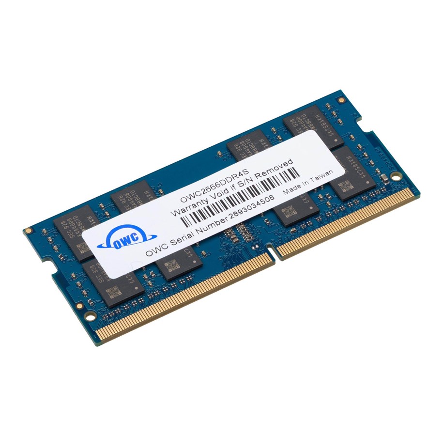 RAM - OWC Other World Computing - DDR4 - module - 32 GB - SO-DIMM 260-pin - 2666 MHz / PC4-21300 - unbuffered - OWC2666DDR4S32G