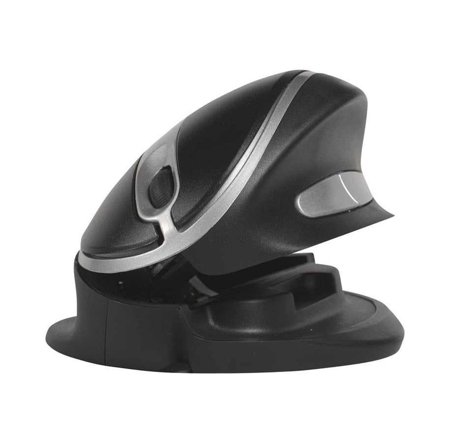 Maus - Bakker Elkhuizen Oyster - Large - vertical mouse - USB - Vertical mouse (Schwarz) - BNEOYML