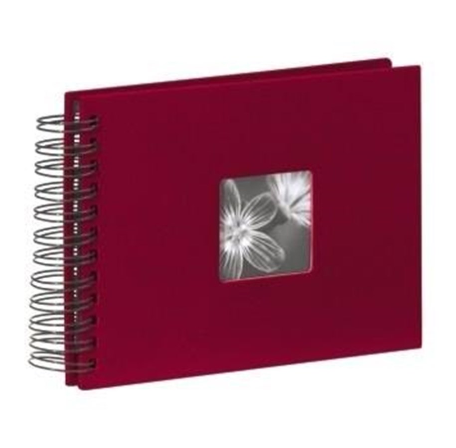 Fotoalbum & Archivierung - Hama "Fine Art" Spiral Album 24 x 17 cm 50 Black Pages Bordeaux - 90154