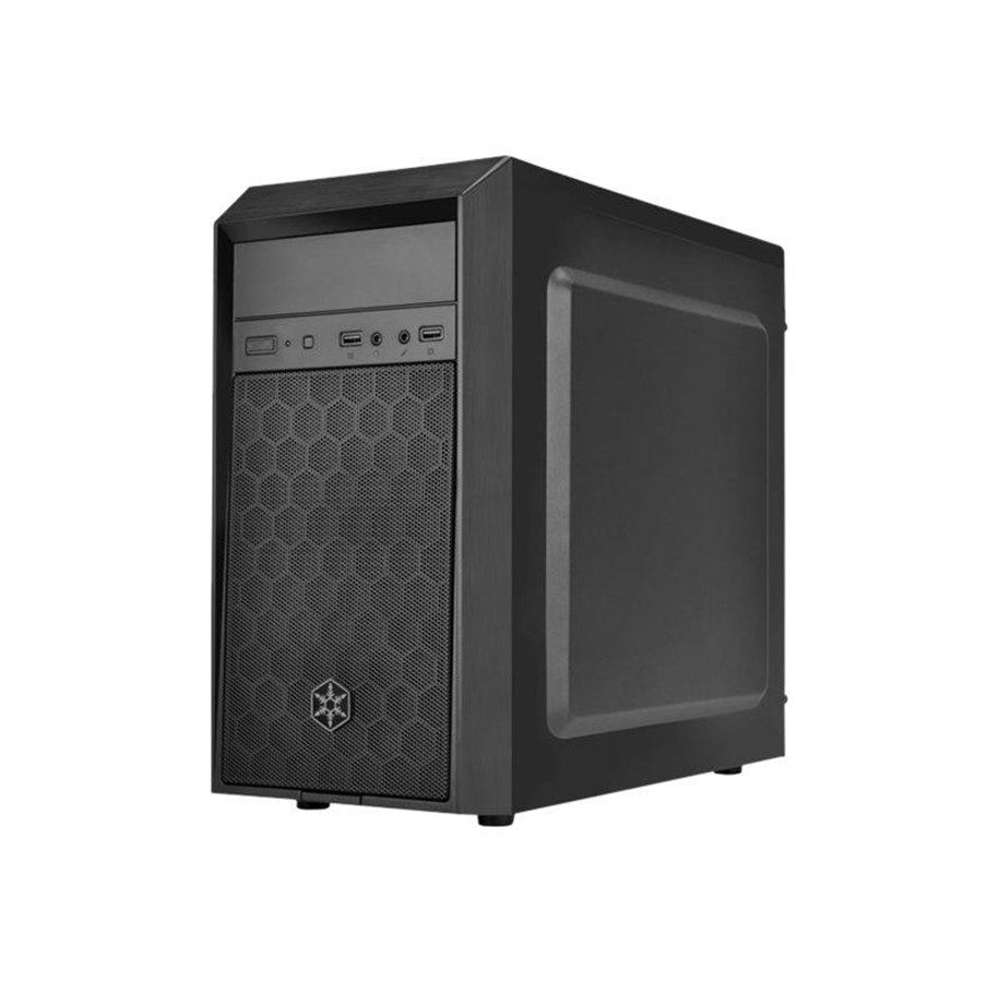 Gehäuse - SilverStone Precision PS16 - Gehäuse - Miditower - Schwarz - SST-PS16B