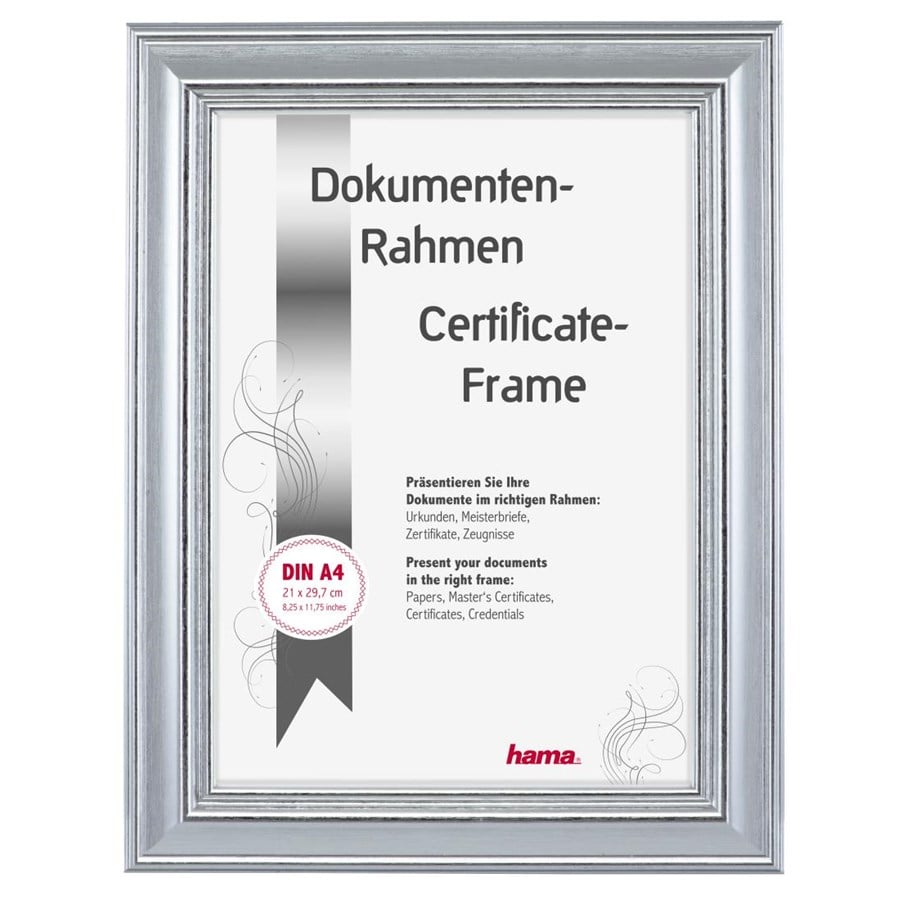 Fotoalbum & Archivierung - Hama "Lobby" Plastic Frame silver 21 x 29.7 cm - 175811