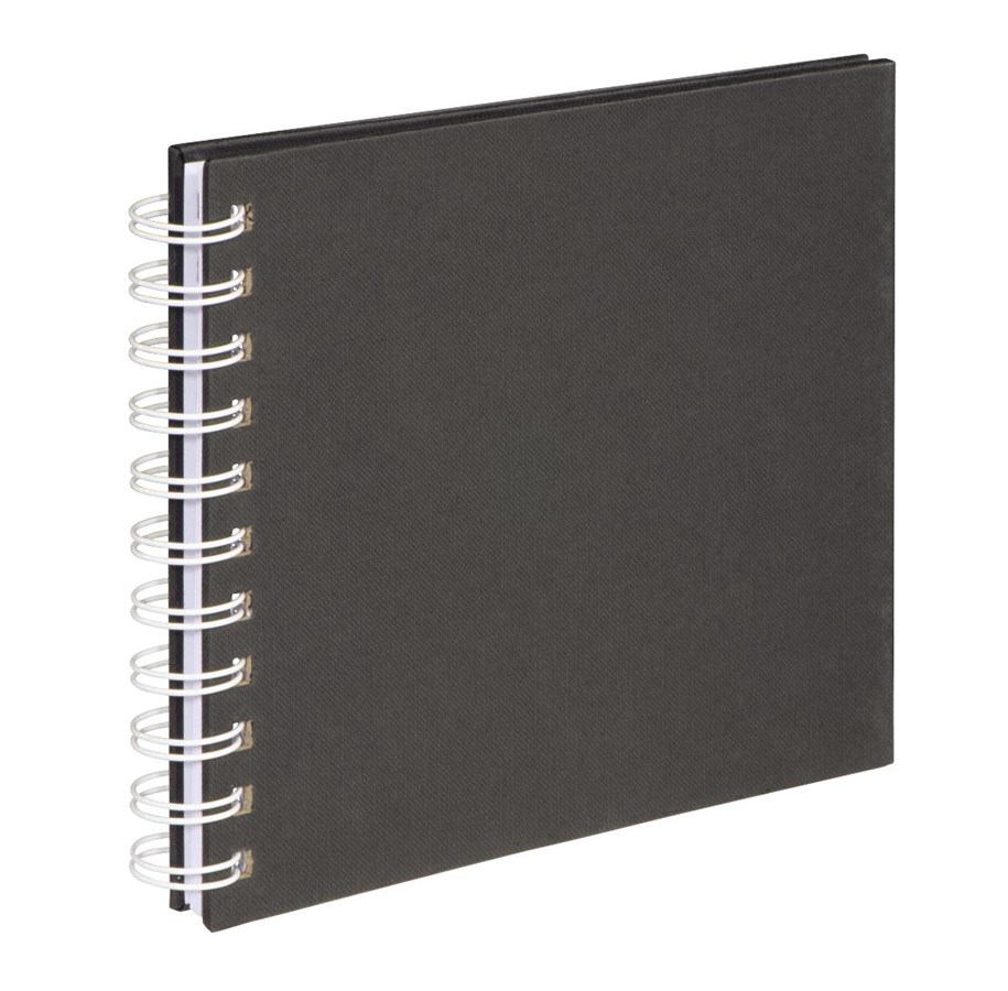Fotoalbum & Archivierung - Hama "Fine Art" Spiral Album 18.5 x 15 cm 30 White Pages black - 2719