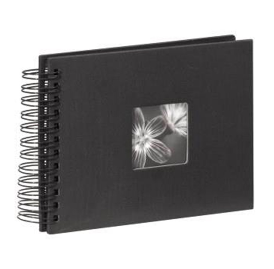 Fotoalbum & Archivierung - Hama “Fine Art" Spiral Album 24 x 17 cm 50 black pages black - 90150