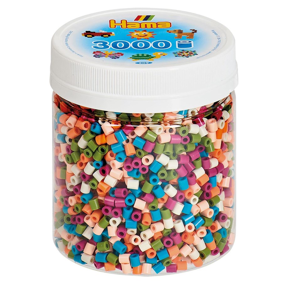 Kreativ-Spiele - Hama Beads in Jar - Colour mix 3000 pcs - 209-58