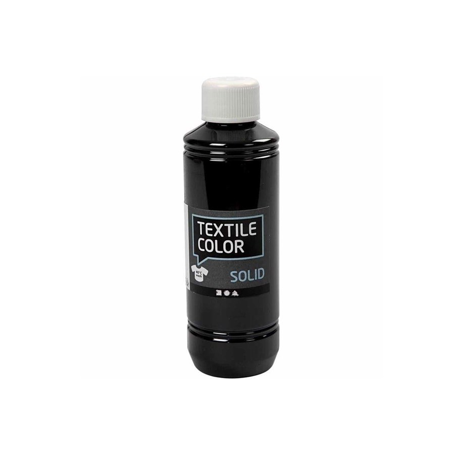 Hobby-Zubehör - Creativ Company Opaque textile paint - Black 250ml - 34615