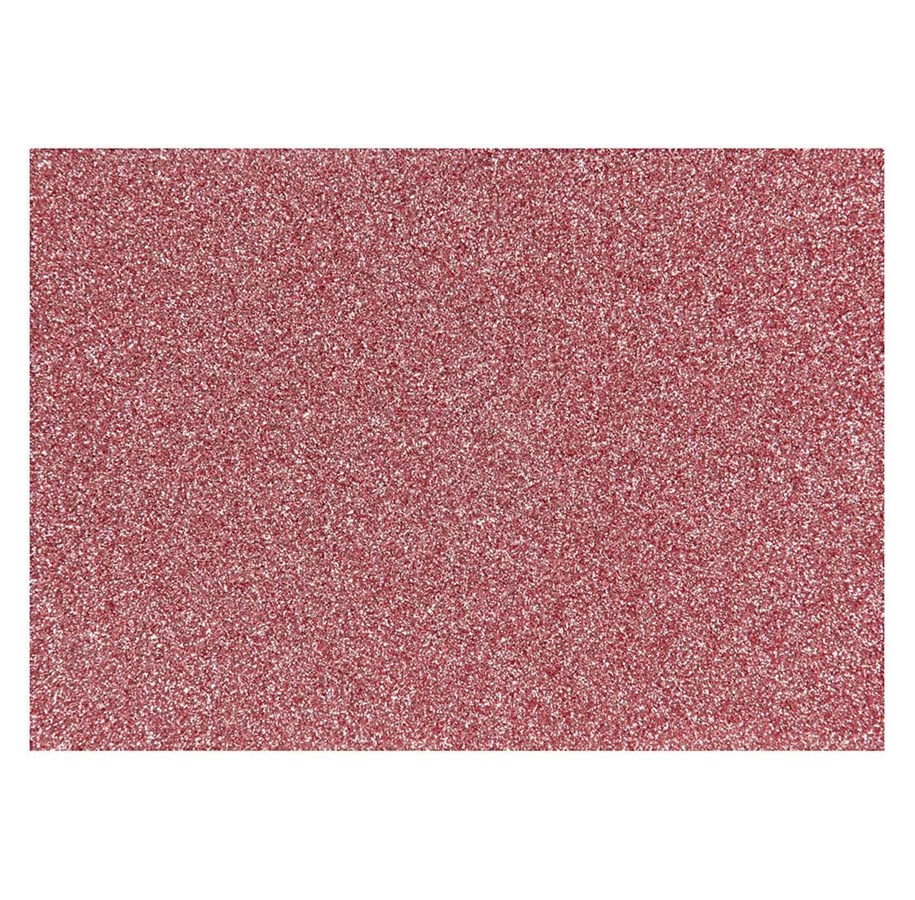 Kunst & Handwerk Ausstattung - Creativ Company Iron-on Foil Glitter Light Red A5 - 44333