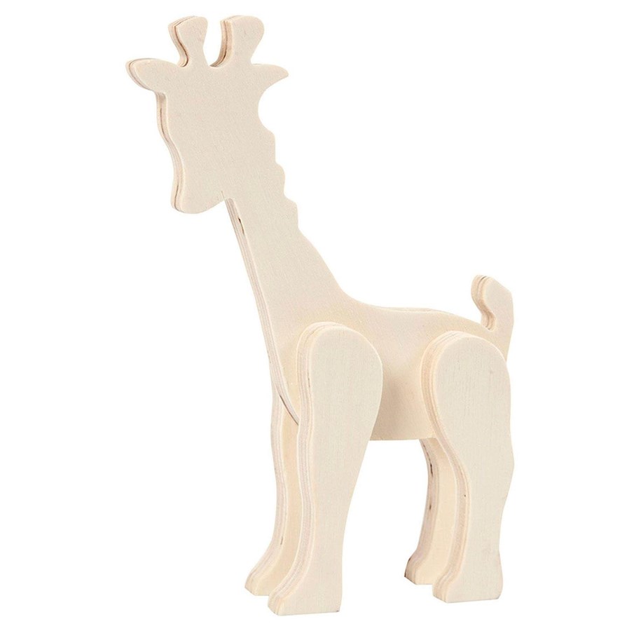Kunst & Handwerk Ausstattung - Creativ Company Wooden Figure Animal - Giraffe - 57915