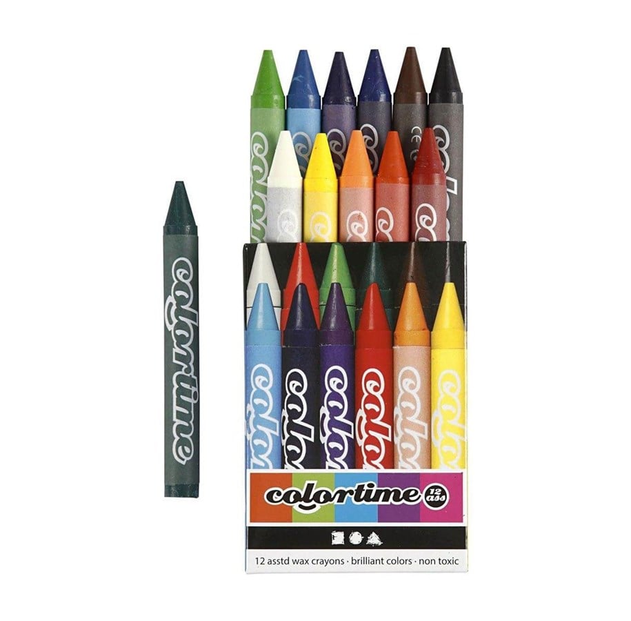 Utensilien zum Schreiben und Zeichnen - Creativ Company Colortime crayons - 38137