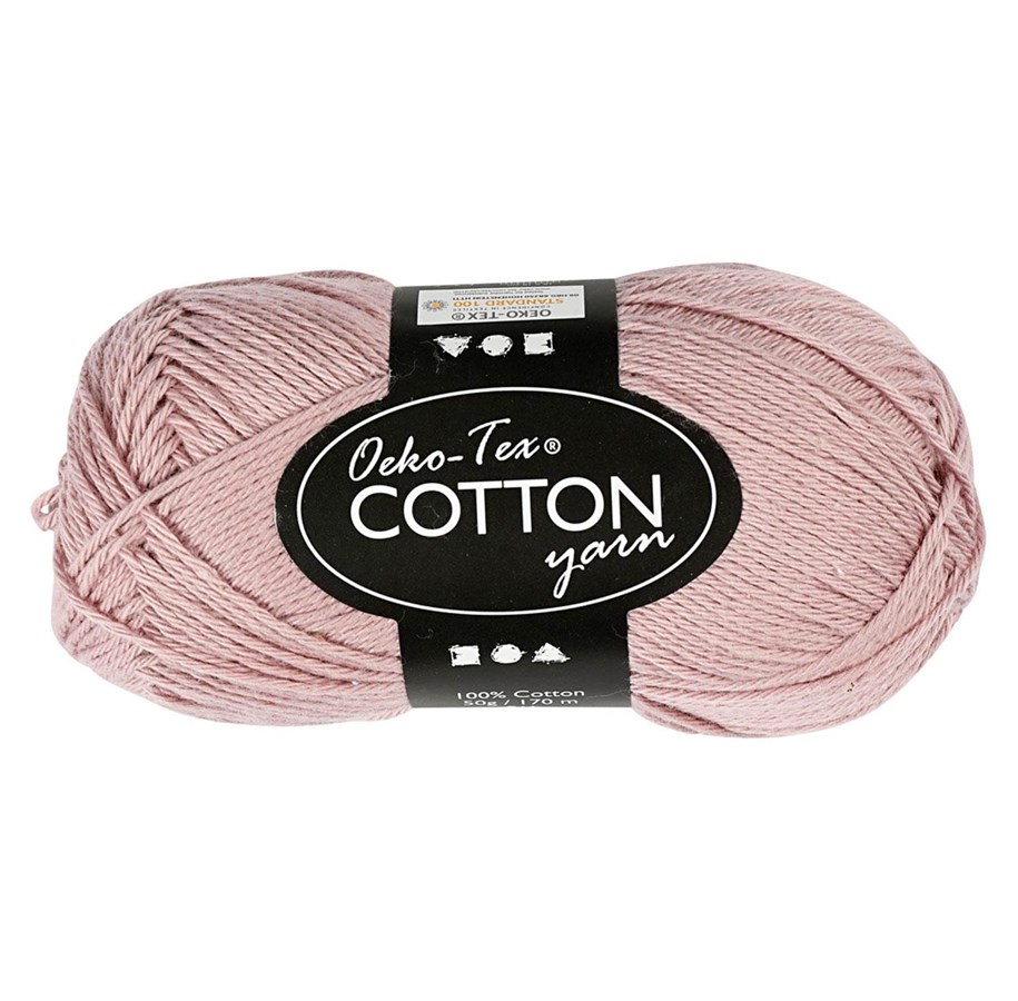 Garn & Zubehör - Creativ Company Cotton yarn Lavender 50gr 170m - 431170