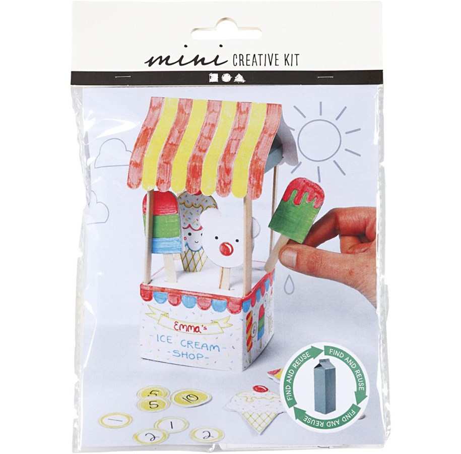 Kunst & Handwerk Ausstattung - Creativ Company Mini Creative Kit Milk carton - 977430