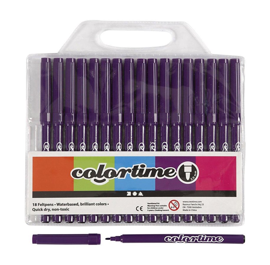 Hobby-Zubehör - Creativ Company Purple markers 18st. - 373532