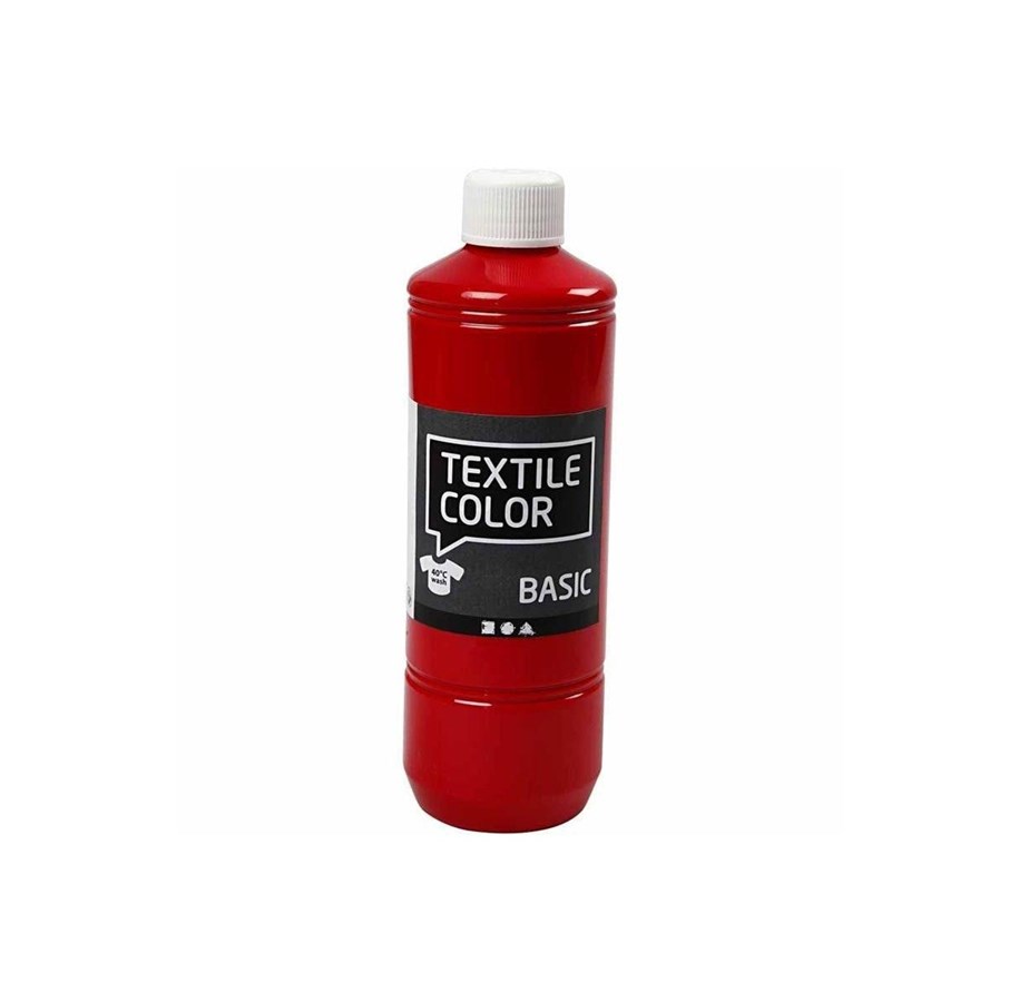 Kunst & Handwerk Ausstattung - Creativ Company Textile paint - Red 500ml - 34145