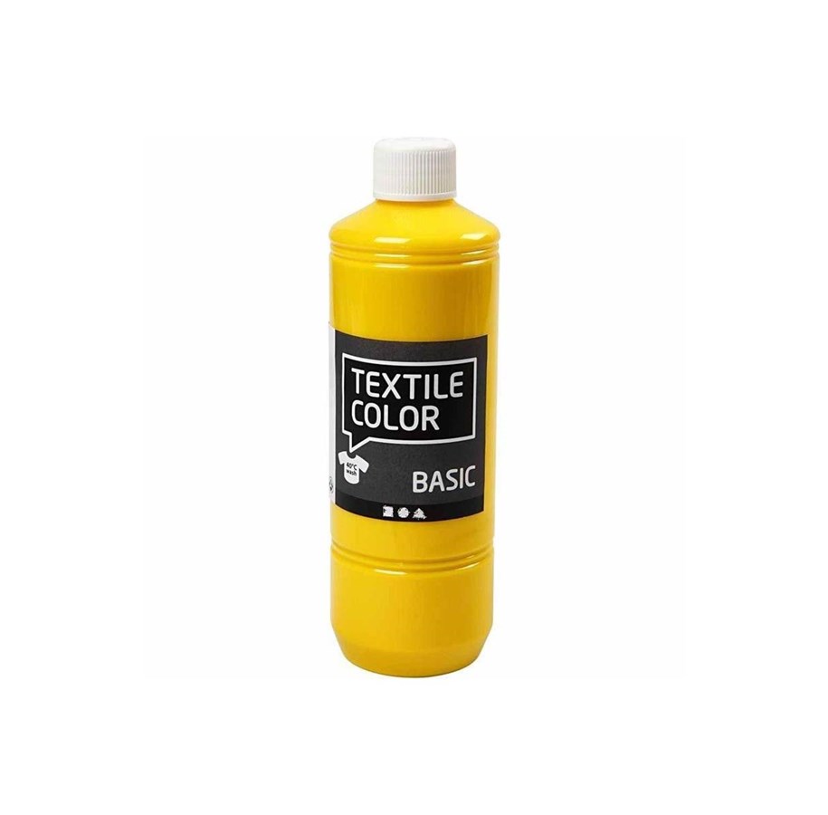 Kunst & Handwerk Ausstattung - Creativ Company Textile paint - Primary Yellow 500ml - 34142