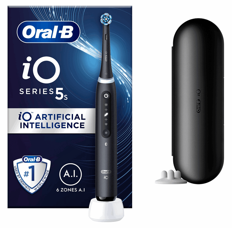 Elektrische Zahnbürsten - Oral-B Elektrische Zahnbürste iO 5S Matt Black - 4210201414964