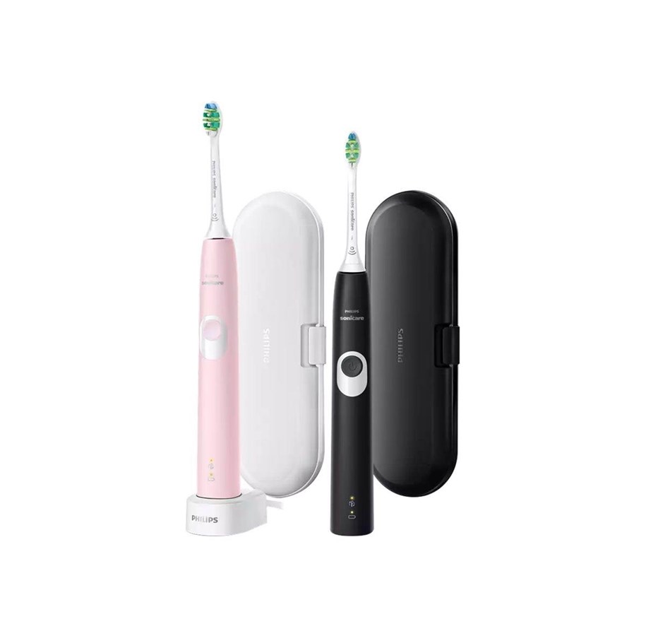 Elektrische Zahnbürsten - Philips Elektrische Zahnbürste Sonicare ProtectiveClean 4300 - 2 handles - HX6800/35