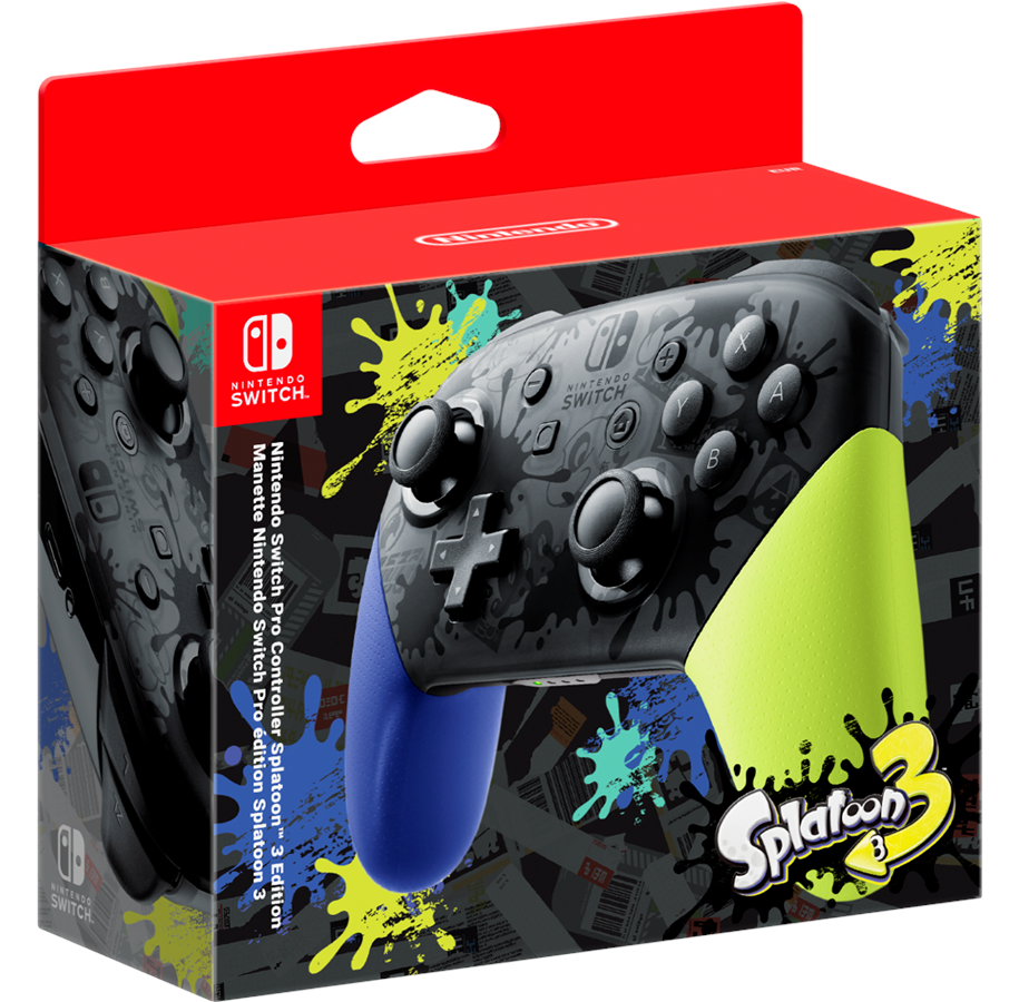Gaming Zubehör - Nintendo Pro Splatoon 3 Edition - Wireless Controller - Nintendo Switch - 0045496431617