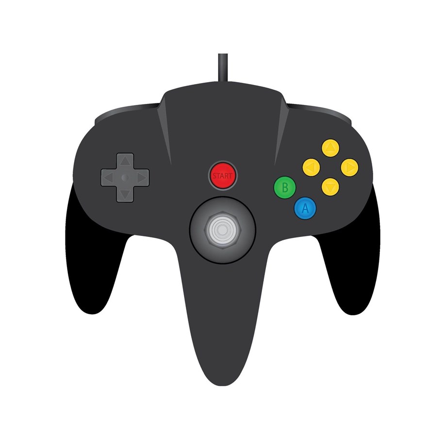 Gaming Zubehör - TeknoGame Wired N64 Controller Black - Wired Controller - Nintendo 64 - 722267833626