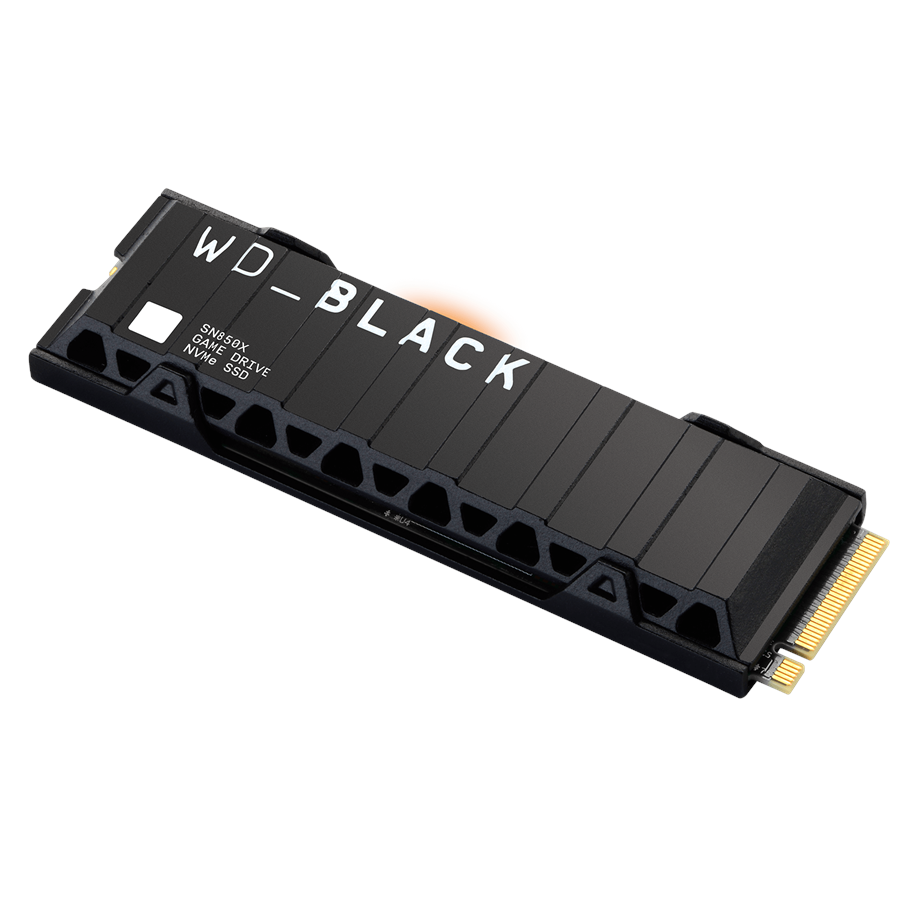 SSD - SANDISK WD Black SN850X SSD - 2TB - M.2 2280 - PCIe 4.0 - Mit Kühlkörper - WDS200T2XHE
