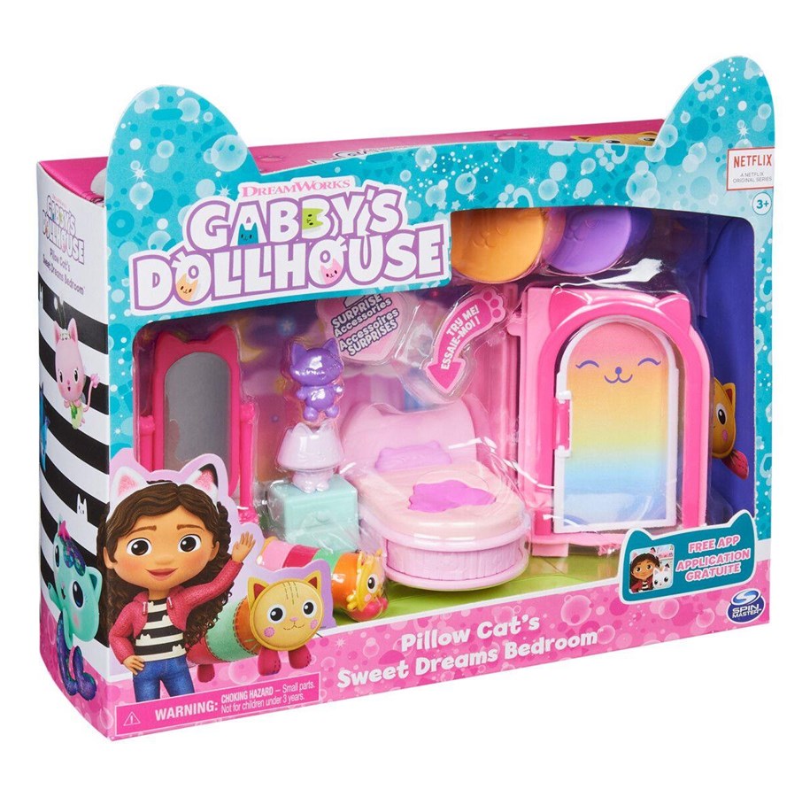 Dollhouse & Accessories - Gabby's Dollhouse Deluxe Room - Cat's Bedroom - 6062037