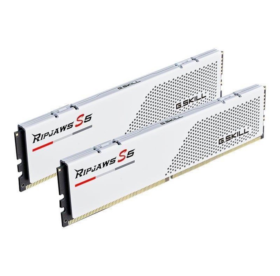 RAM - G.Skill Ripjaws S5 DDR5-5600 - 32GB - CL40 - Dual Channel (2 pcs) - Intel XMP - Weiß - F5-5600J4040C16GX2-RS5W