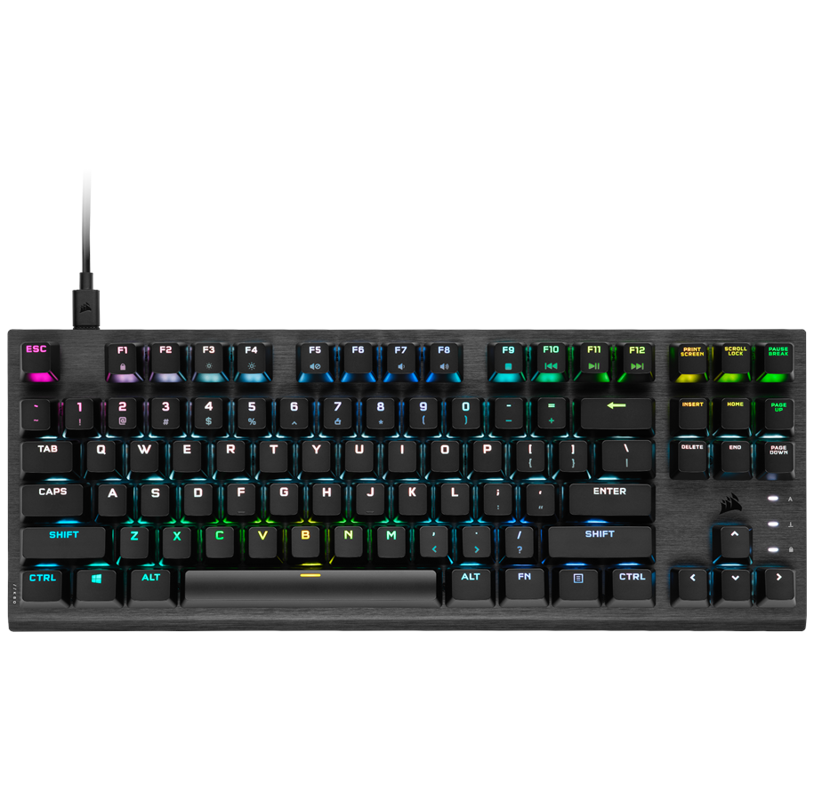 Tastaturen - Corsair K60 PRO TKL RGB - OPX - DE - Gaming Tastatur (TKL) - Deutsch - Schwarz - CH-911D01A-DE