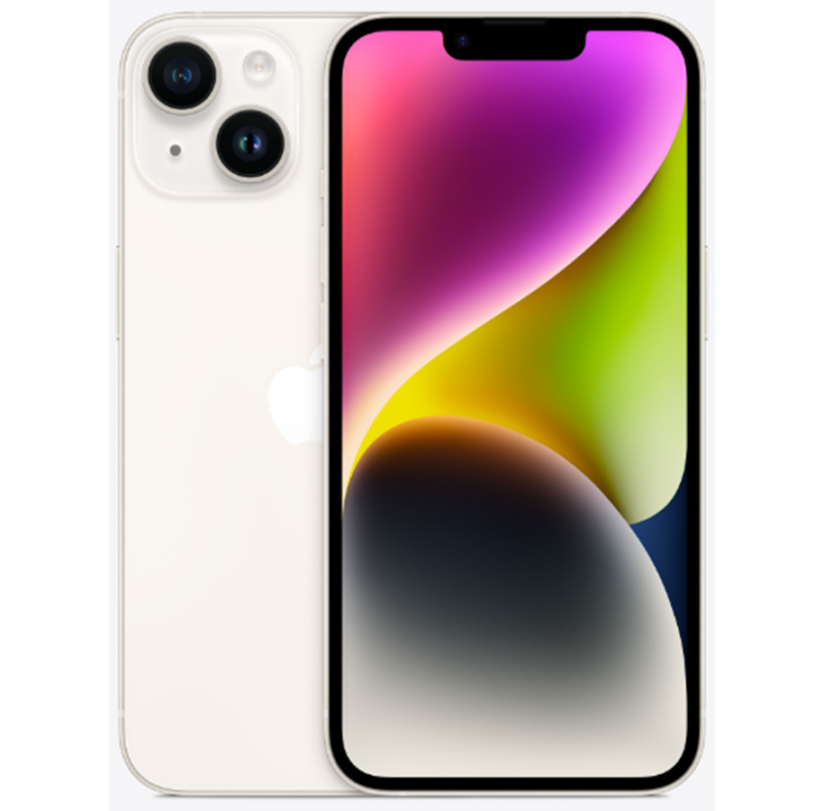Handys & Smartphones - Apple iPhone 14 5G 128GB - Starlight - MPUR3QN/A