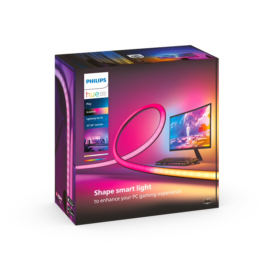 Smart-Home - Philips Hue Play Gradient PC Lightstrip 32-34" - 929003498601