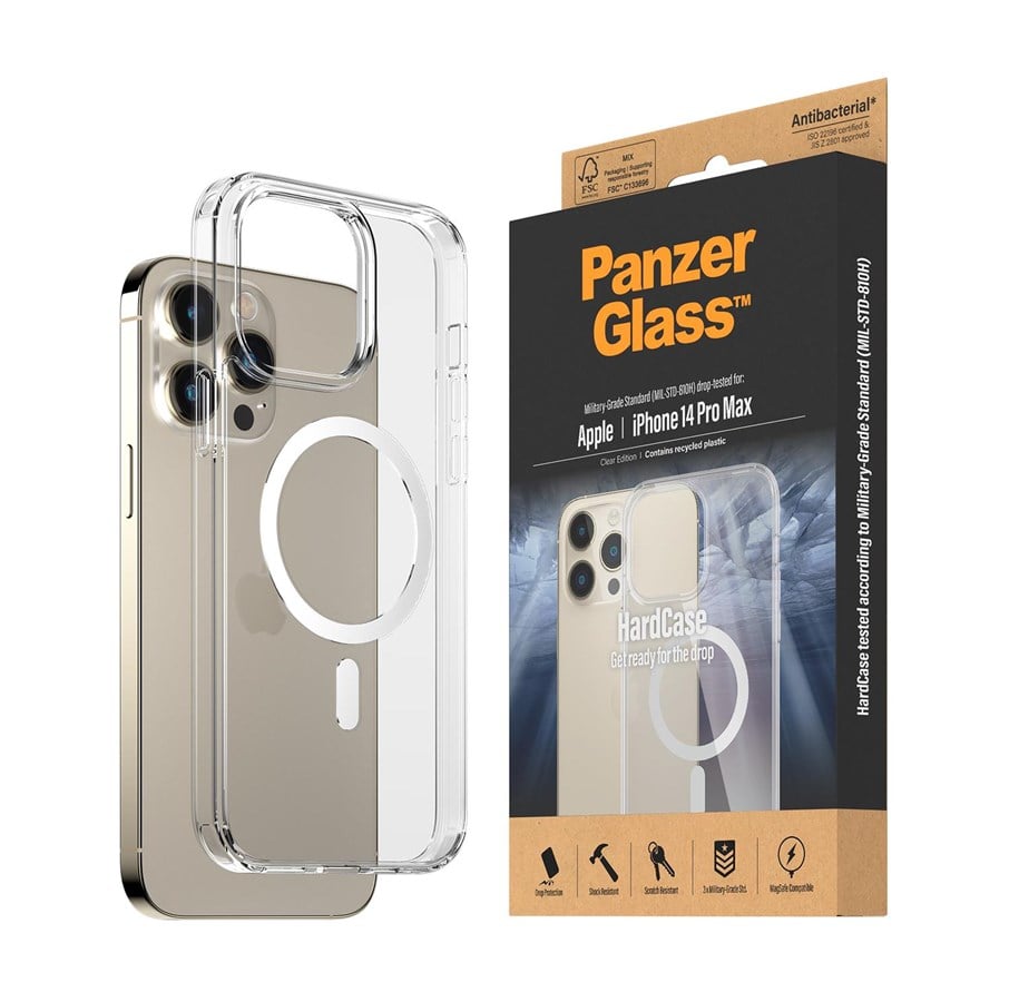 Handys - Cover & Cases - PanzerGlass HardCase MagSafe Compatible Apple iPhone 14 Pro Max | Clear - PANZER0412